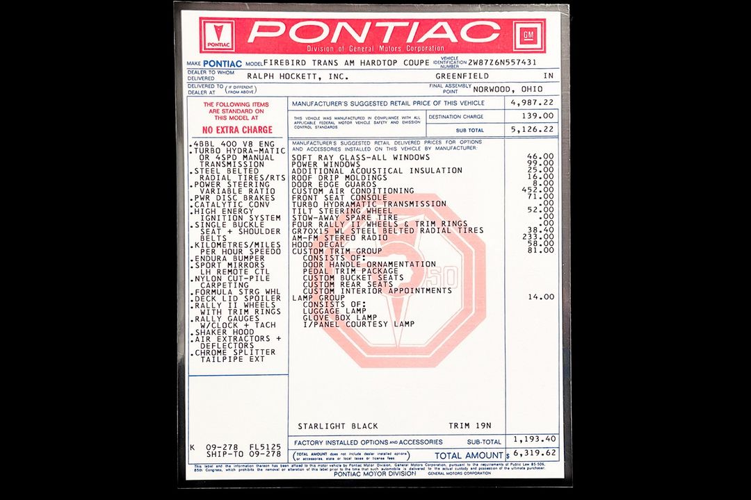 1976 Pontiac Trans Am