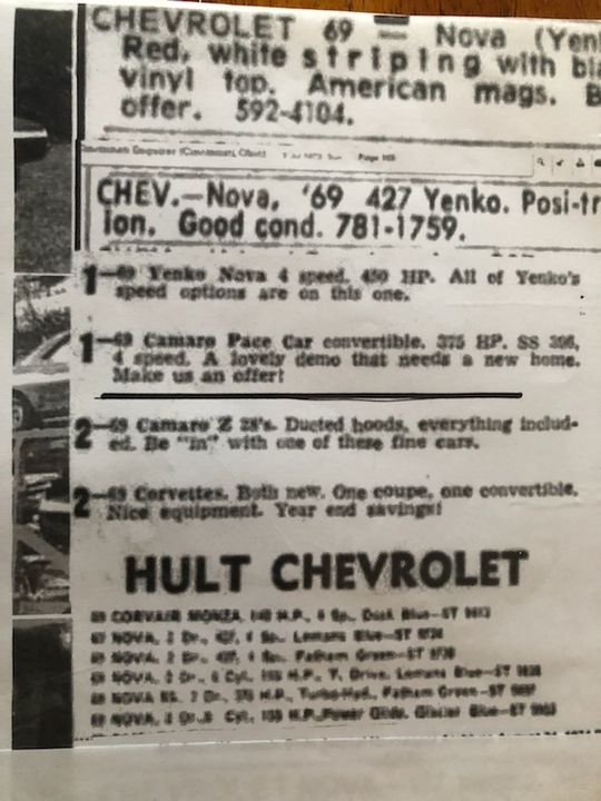 1969 Chevrolet Camaro