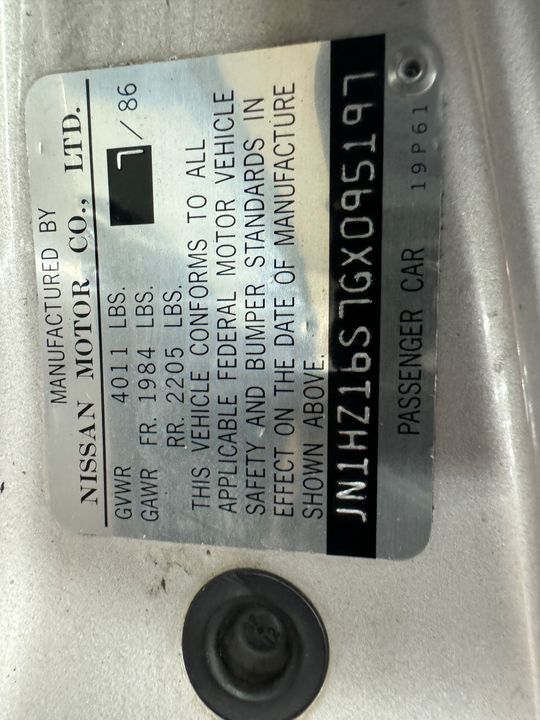 1986 Nissan 300ZX