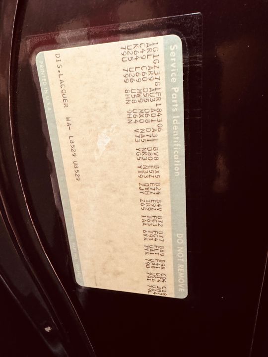 1985 Chevrolet Monte Carlo