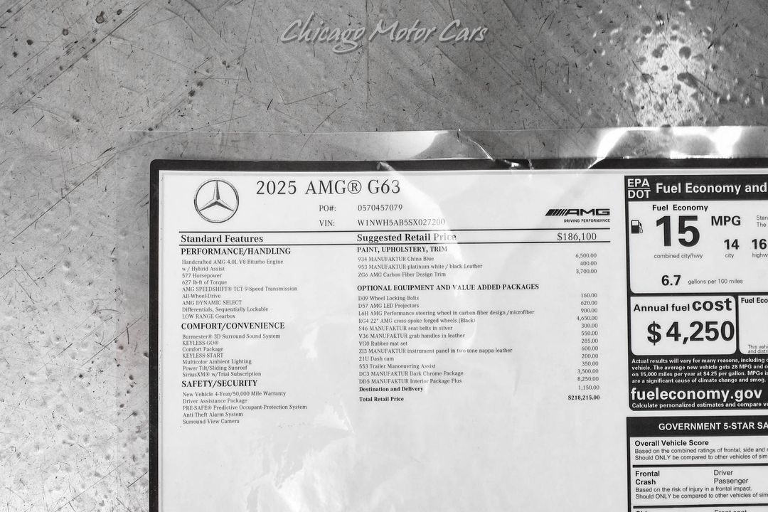 2025 Mercedes-Benz G63 AMG