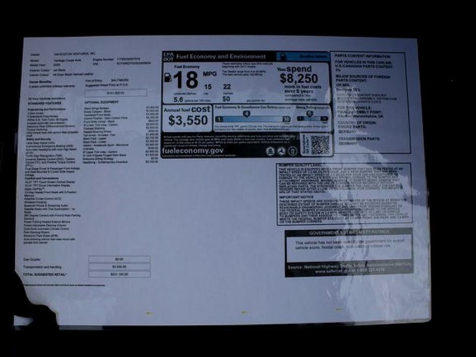 2025 Aston Martin Vantage