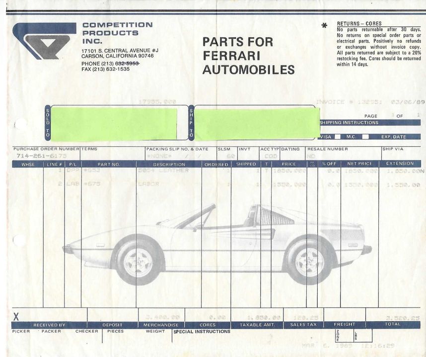 1975 Ferrari Dino 308