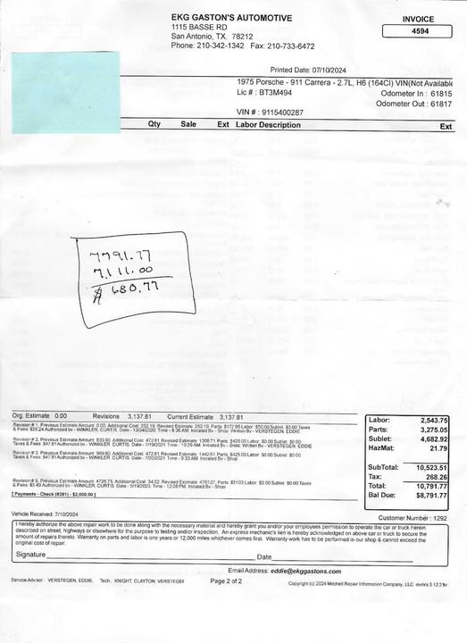 1975 Porsche 911 Carrera