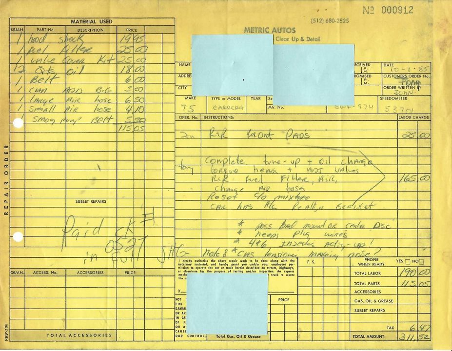 1975 Porsche 911 Carrera