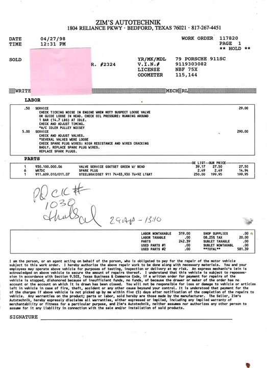 1979 Porsche 911SC Coupe with A GT2 Conversion