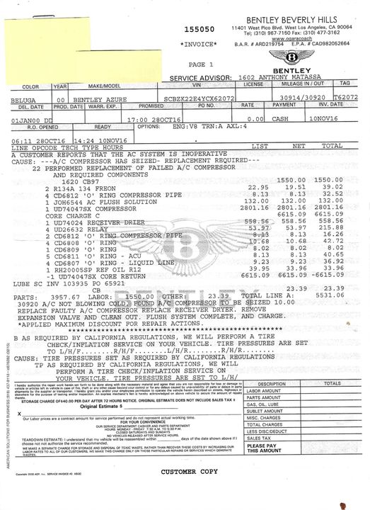 2000 Bentley Azure