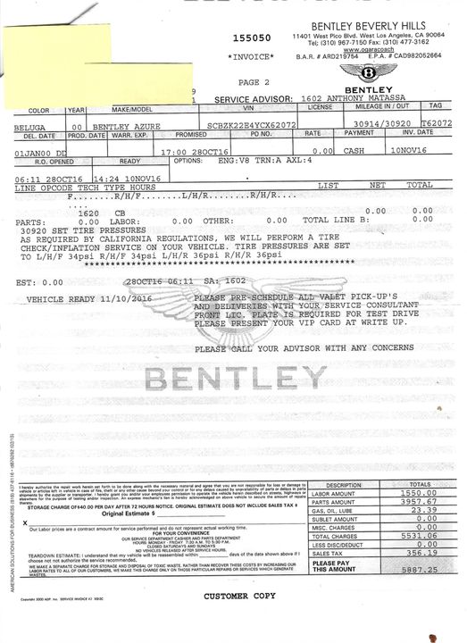 2000 Bentley Azure