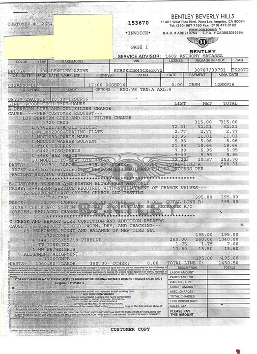 2000 Bentley Azure