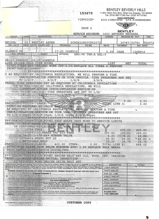 2000 Bentley Azure
