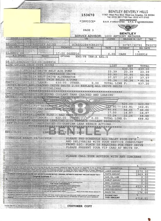 2000 Bentley Azure