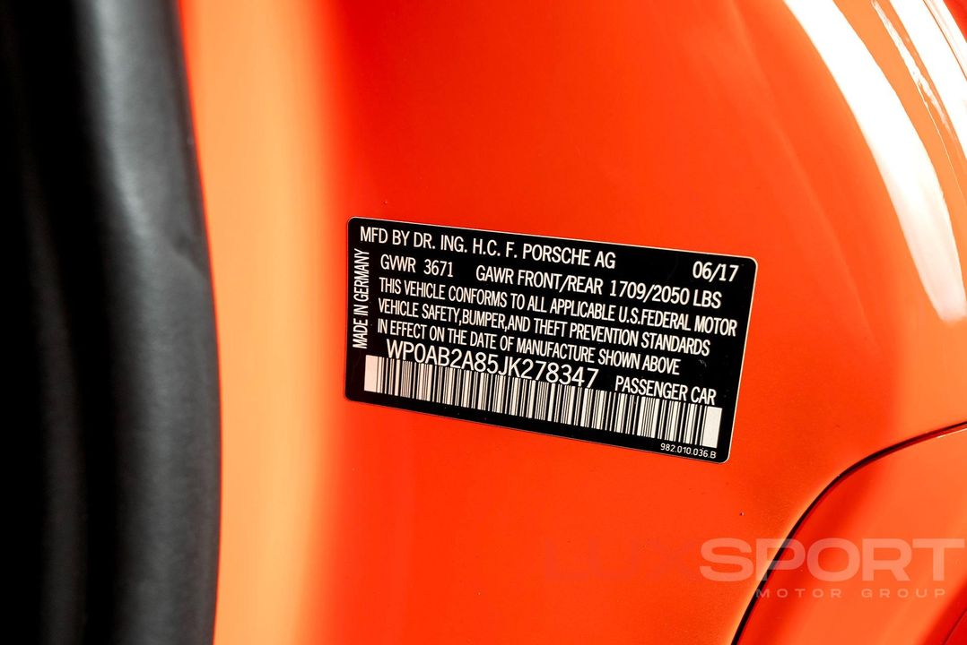 2018 Porsche 718 Cayman