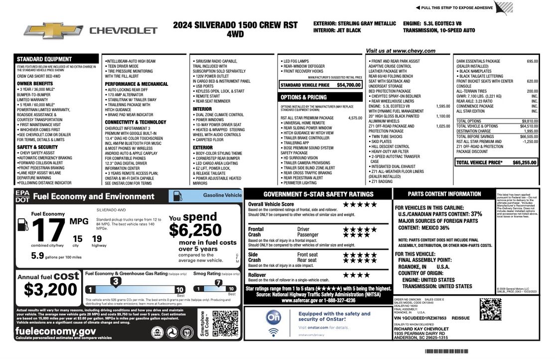 2024 Chevrolet Silverado 1500 RST