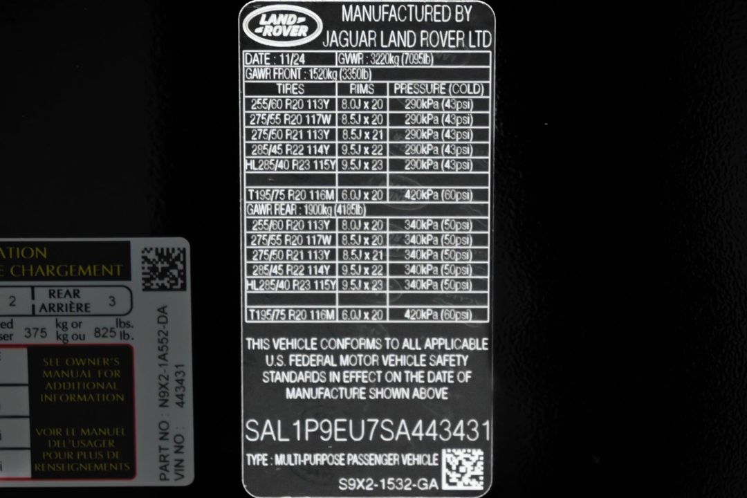 2025 Land Rover Range Rover Sport