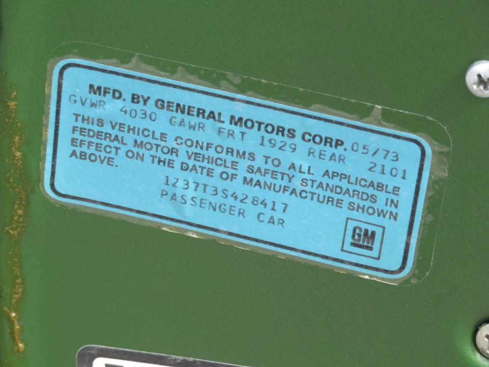 1973 Chevrolet Corvette L82 4 Speed 11k Miles Unrestored Time Capsule