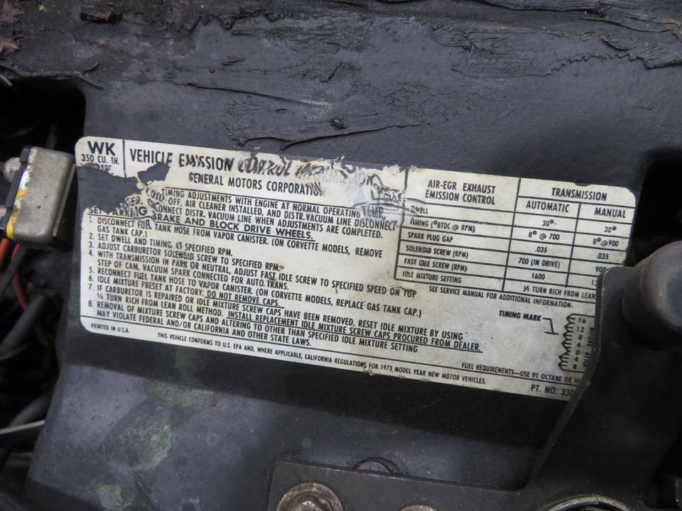 1973 Chevrolet Corvette L82 4 Speed 11k Miles Unrestored Time Capsule
