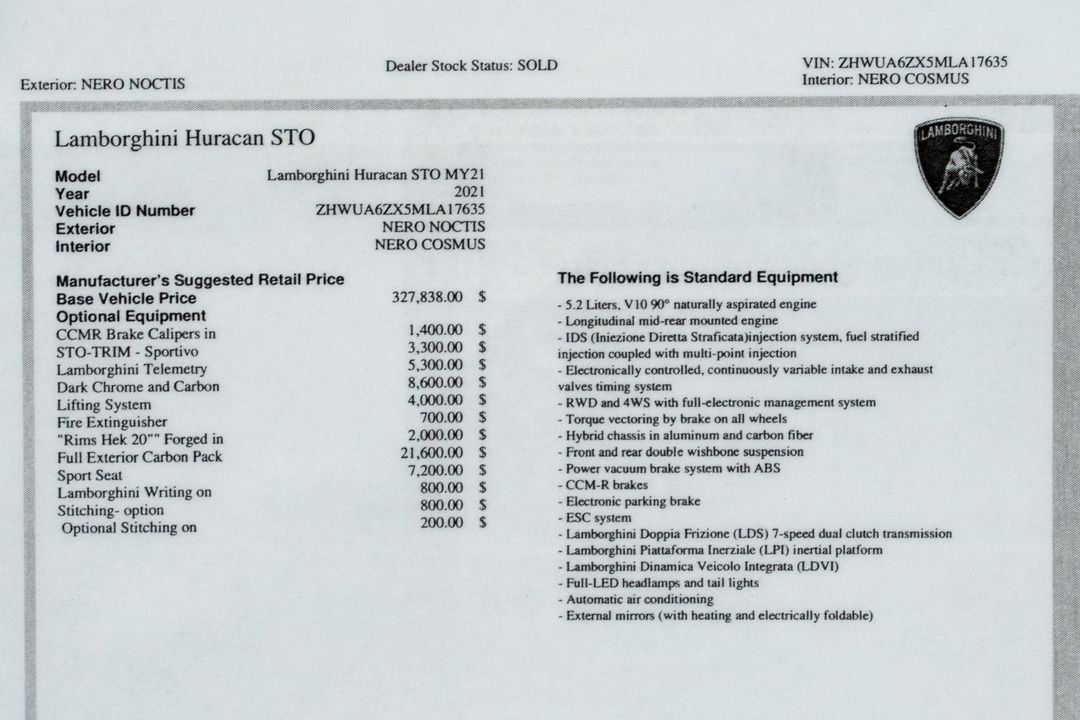 2021 Lamborghini Huracan
