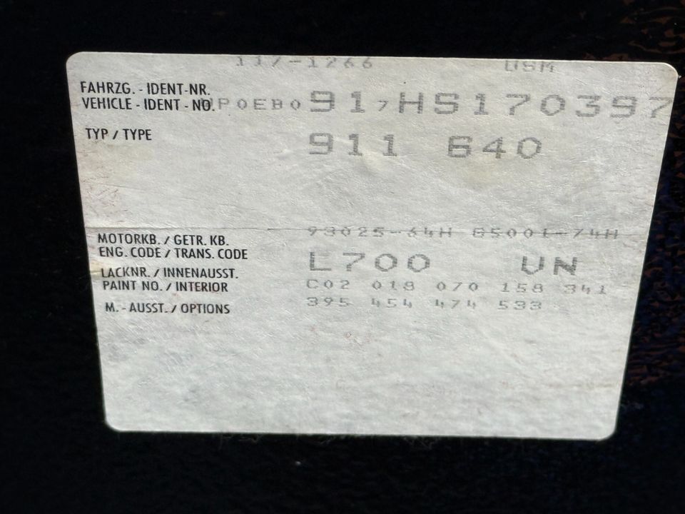1987 Porsche Carrera 3.2