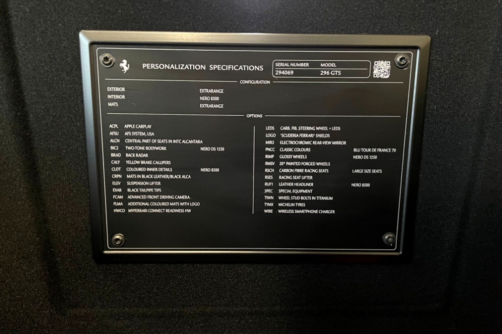 2023 Ferrari 296 GTS
