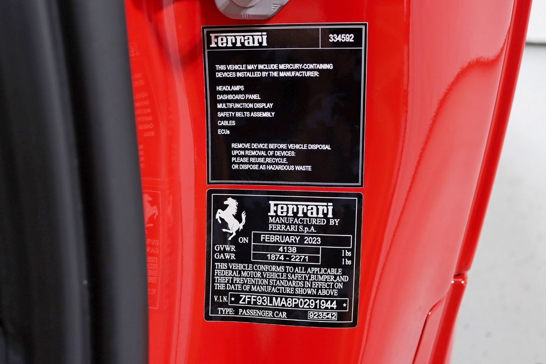 2023 Ferrari F8 Spider