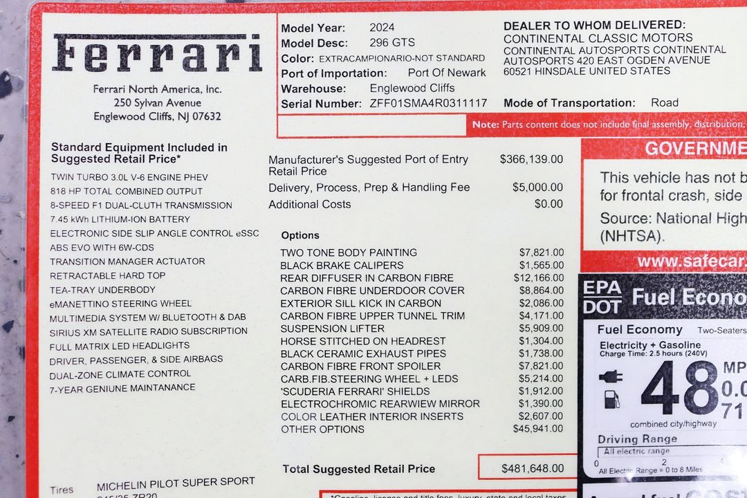 2024 Ferrari 296 GTS
