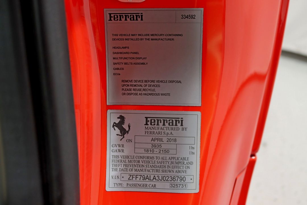 2018 Ferrari 488 GTB