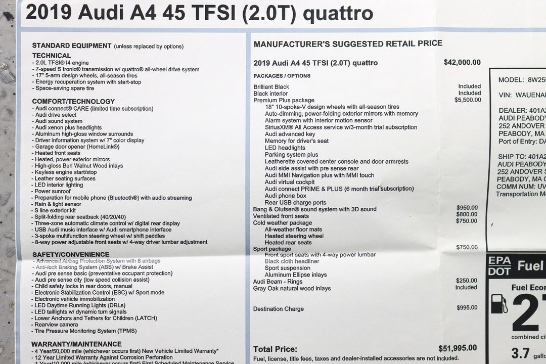 2019 Audi A4
