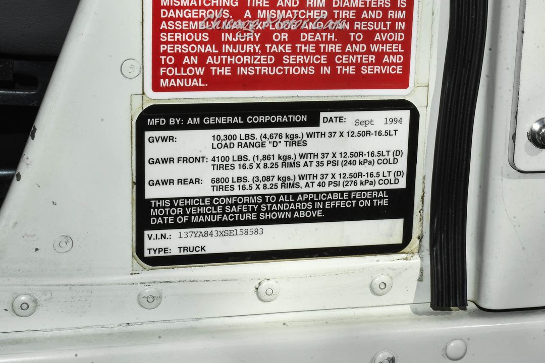 1995 AM General Hummer H1