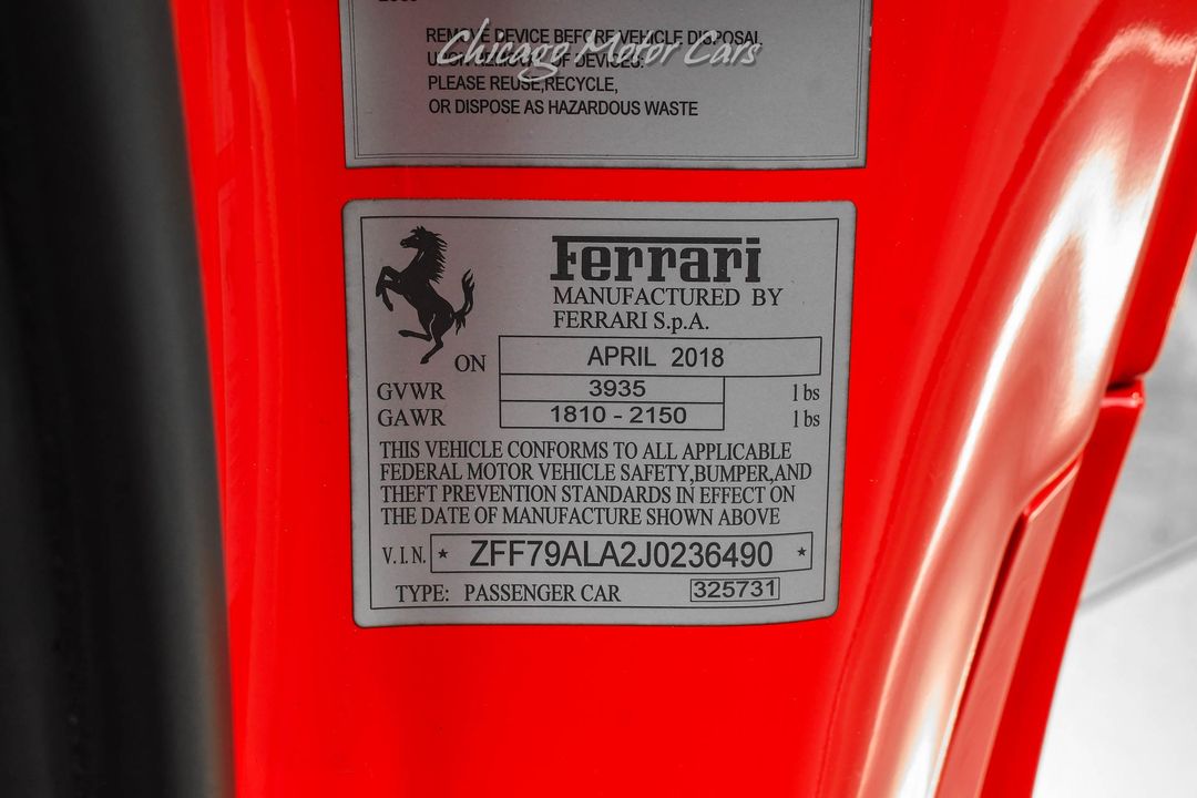 2018 Ferrari 488 GTB