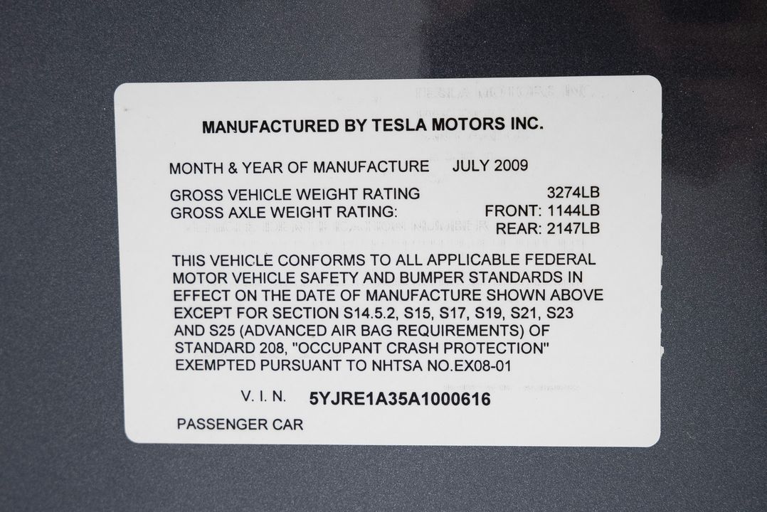 2010 Tesla Roadster