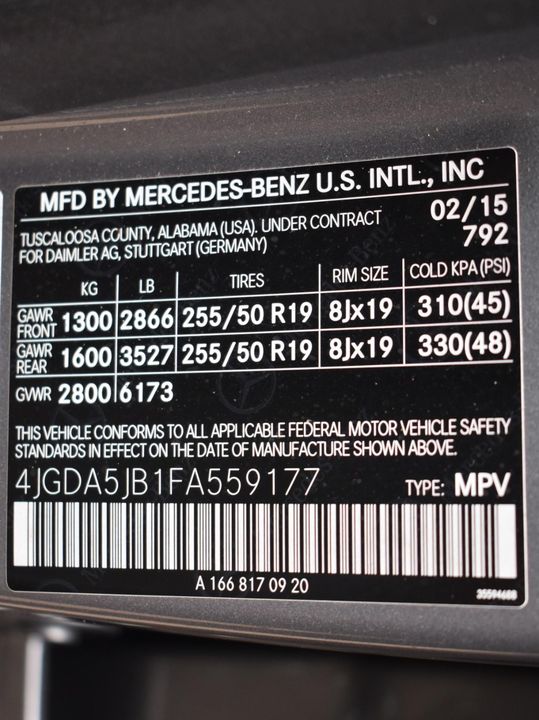 2015 Mercedes-Benz ML