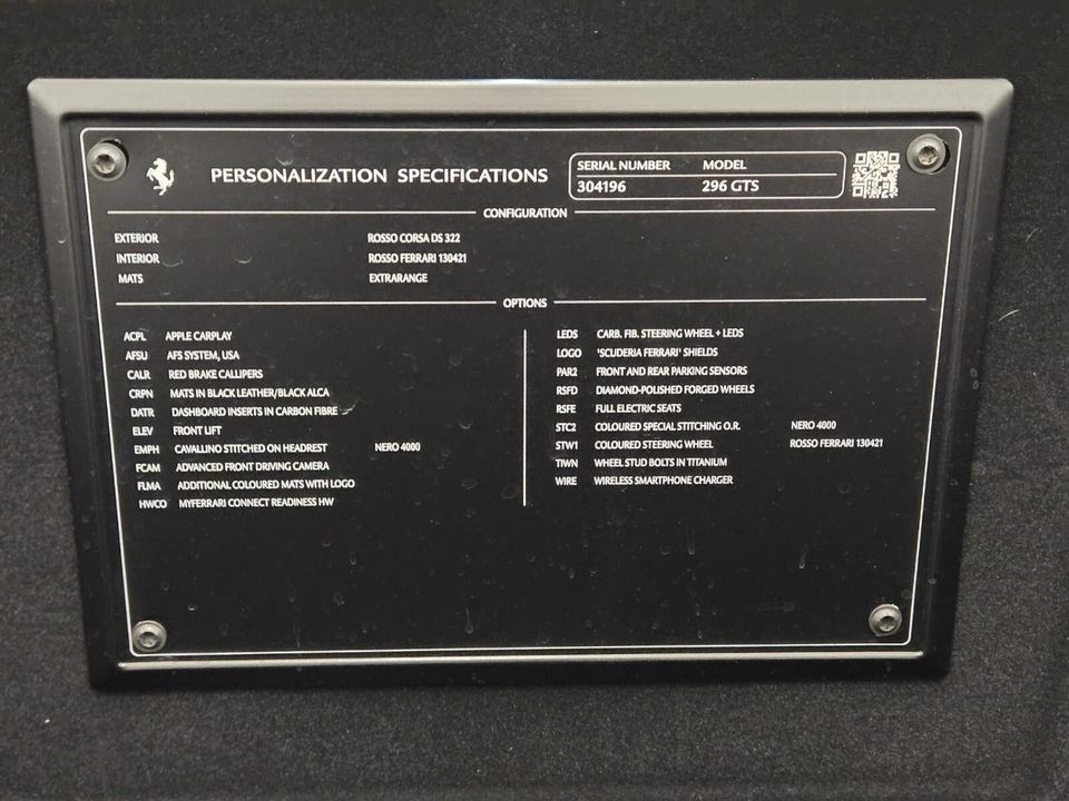 2024 Ferrari 296 GTS