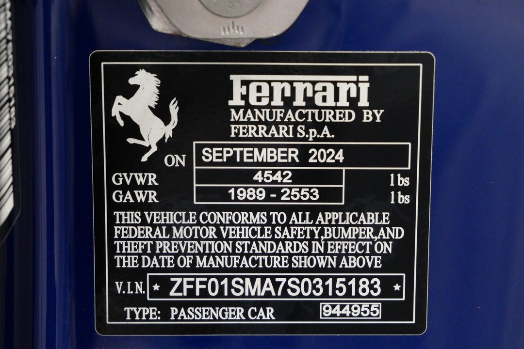 2025 Ferrari 296