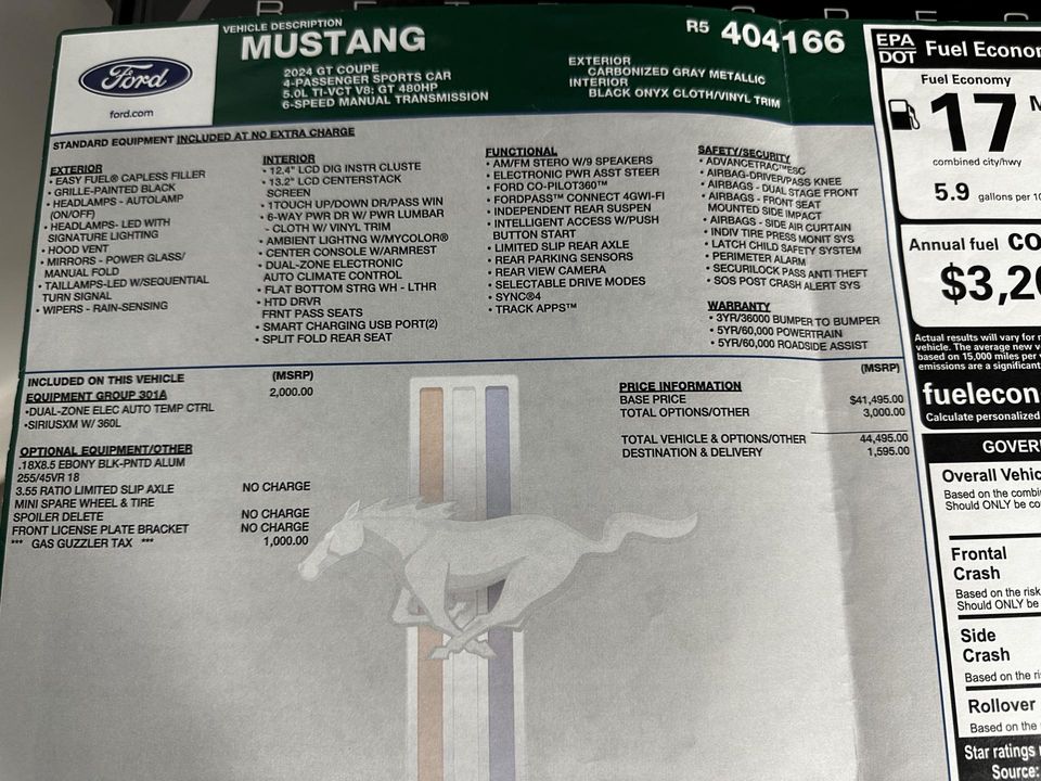 2024 Ford Mustang