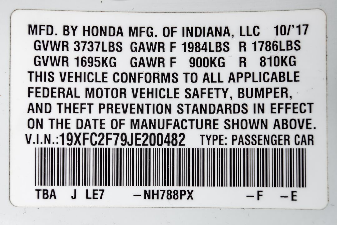 2018 HONDA CIVIC