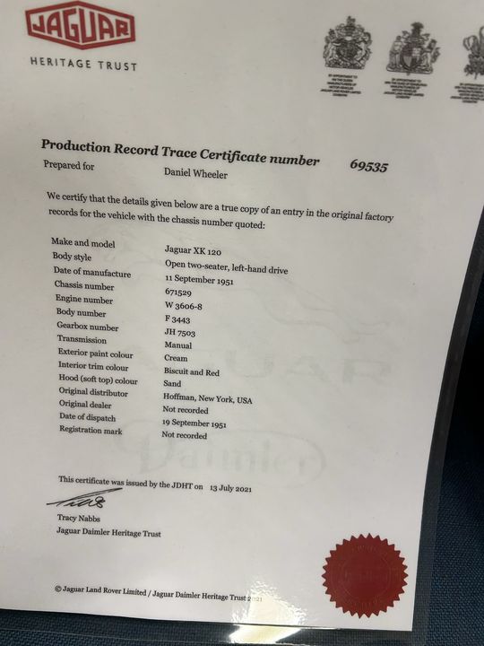 1951 Jaguar XK-Series