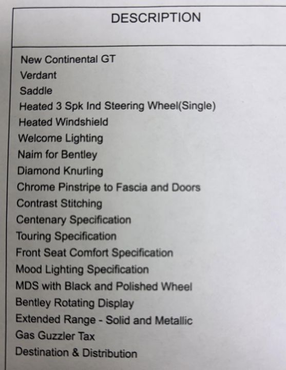 2020 Bentley Continental