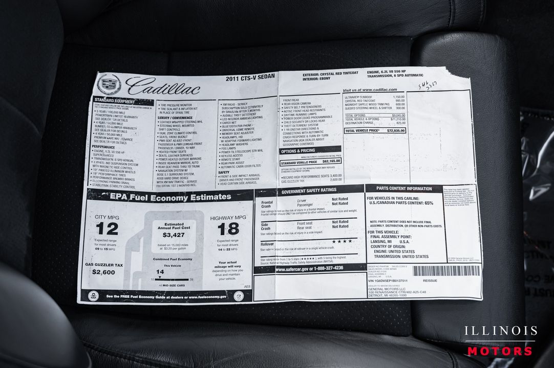 2011 Cadillac CTS-V