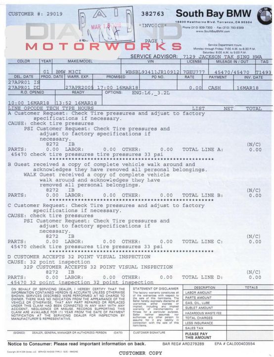 2001 BMW M3