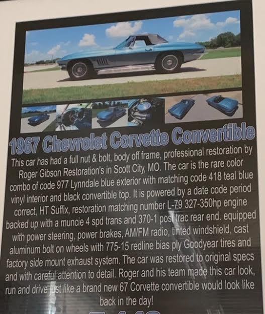 1967 Chevrolet Corvette - SOLD!!