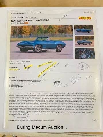 1967 Chevrolet Corvette - SOLD!!