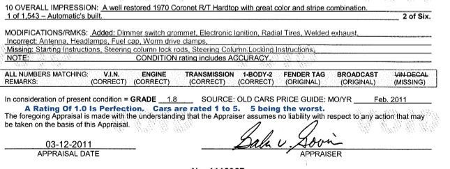 1970 Dodge Coronet R/T - SOLD!!