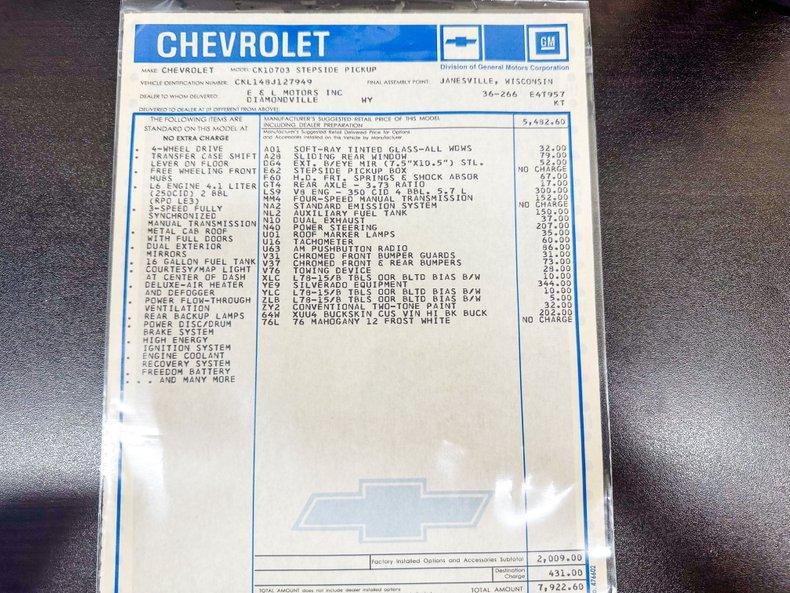 1978 Chevrolet K10 4X4 Pro touring