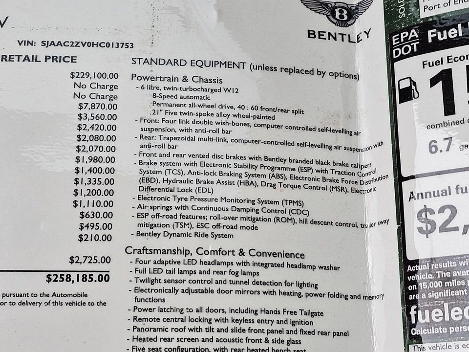 2017 Bentley Bentayga