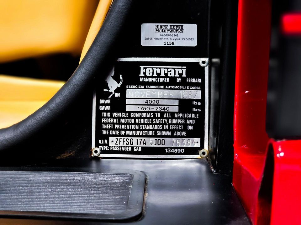 1988 Ferrari Testarossa