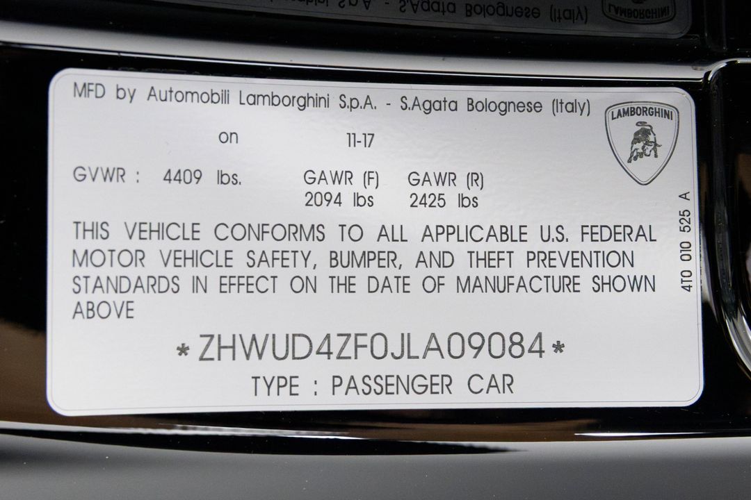 2018 Lamborghini Huracan