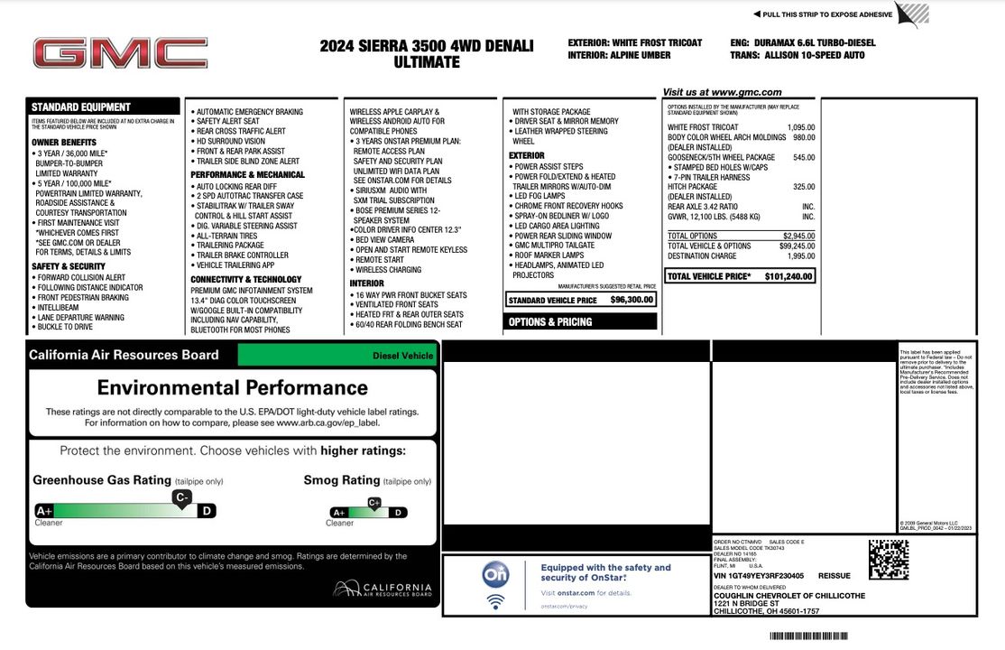 2024 GMC Sierra 3500HD Denali Ultimate