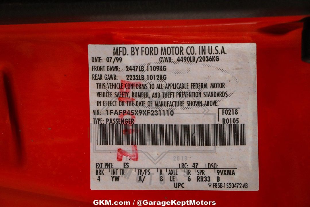 1999 Ford Mustang