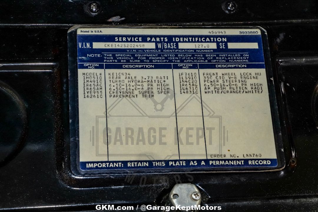 1972 Chevrolet K10