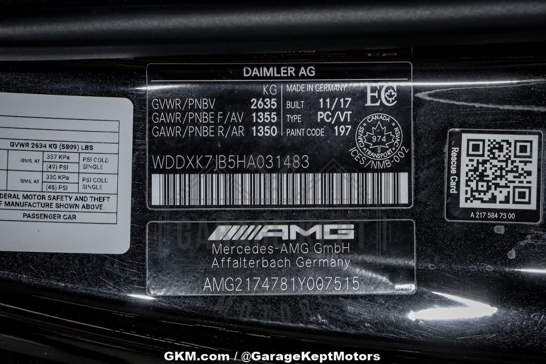 2017 Mercedes-Benz AMG S63